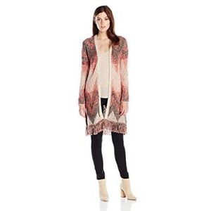 Lucky Brand Fringe Duster Cardigan